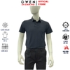 Áo Thun polo Nam Tay Ngắn Có Cổ Owen APV262053 màu xanh tím than dáng suông body fit xẻ tà chất liệu nylon spandex