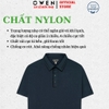 Áo Thun polo Nam Tay Ngắn Có Cổ Owen APV262053 màu xanh tím than dáng suông body fit xẻ tà chất liệu nylon spandex