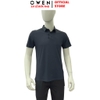 Áo Thun polo Nam Tay Ngắn Có Cổ Owen APV262053 màu xanh tím than dáng suông body fit xẻ tà chất liệu nylon spandex