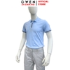 Áo thun polo Nam Tay Ngắn Có Cổ Owen APV262070 màu xanh nhạt dáng suông body fit xẻ tà chất liệu cotton