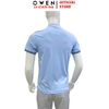 Áo thun polo Nam Tay Ngắn Có Cổ Owen APV262070 màu xanh nhạt dáng suông body fit xẻ tà chất liệu cotton