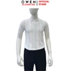Áo Polo len ngắn tay Owen ALP251307N màu trắng dáng suông regular fit chất liệu Rayon