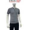 Áo Polo len ngắn tay Owen APL251308N màu xám đậm dáng suông regular fit chất liệu Rayon