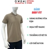 Áo thun polo Nam Tay Ngắn Có Cổ Owen APV252544 màu nâu dáng suông body fit tà bằng xẻ tà chất liệu poly recycle (renu)