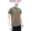Áo thun polo Nam Tay Ngắn Có Cổ Owen APV252544 màu nâu dáng suông body fit tà bằng xẻ tà chất liệu poly recycle (renu)