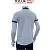 Áo thun polo Nam Tay Ngắn Có Cổ Owen APV253649 màu xám dáng suông body fit tà bằng có túi chất liệu nylon spandex
