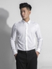 Áo Sơ Mi Nam Tay Dài Aristino ALSR08 (ALS30707) Màu Trắng Dáng Slim Fit Không Túi Vải Sợi Tre