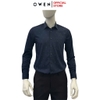 Áo sơ mi nam tay dài Owen AR255018DT màu xanh tím than dáng suông regular fit tà lượn có túi chất liệu bamboo poly