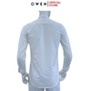 Áo sơ mi trắng nam tay dài Owen AR255211DT màu trắng trơn dáng suông regular fit tà lượn có túi chất liệu nano