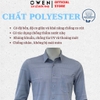 Áo sơ mi nam tay dài Owen AR256046DT màu xanh đậm kẻ caro dáng suông regular fit tà lượn có túi chất liệu Nylon Spandex