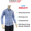 Áo Sơ Mi Nam Tay Dài Owen AR260653DT Xanh Regular Fit Có Túi chất liệu Bamboo polyester