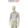Áo Sơ Mi Nam Tay Dài Owen AS260699D Xám Nhạt Slim Fit Không Túi  chất liệu nylon spandex