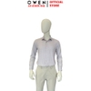 Áo Sơ Mi Nam Tay Dài Owen AS260699D Xám Nhạt Slim Fit Không Túi  chất liệu nylon spandex