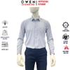 Áo sơ mi nam tay dài Owen AR240595DT màu xám nhạt dáng suông regular fit tà lượn có túi chất liệu modal spandex