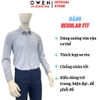 Áo sơ mi nam tay dài Owen AR240595DT màu xám nhạt dáng suông regular fit tà lượn có túi chất liệu modal spandex