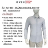 Áo sơ mi nam tay dài Owen AR250050DT màu xanh lá nhạt kẻ caro dáng suông regular fit tà lượn có túi chất liệu knit