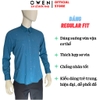 Áo Sơ mi nam tay dài Owen AR250343DT màu xanh đậm dáng suông regular fit tà lượn có túi chất liệu bamboo spandex
