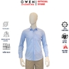Áo Sơ Mi Nam Tay Dài Owen AR260695DT Xanh Regular Fit Có Túi chất liệu nano