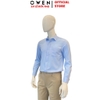 Áo Sơ Mi Nam Tay Dài Owen AR260695DT Xanh Regular Fit Có Túi chất liệu nano