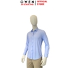Áo Sơ Mi Nam Tay Dài Owen AR260701DT Xanh Regular Fit Có Túi chất liệu nylon spandex