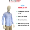 Áo Sơ Mi Nam Tay Dài Owen AR260701DT Xanh Regular Fit Có Túi chất liệu nylon spandex