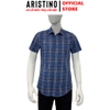 Áo Sơ Mi Nam Ngắn Tay Aristino ASS027AS2 màu xanh kẻ