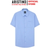Áo Sơ Mi Nam Ngắn Tay Aristino ASS037AS2 màu xanh Jacquard