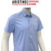 Áo Sơ Mi Nam Ngắn Tay Aristino ASS037AS2 màu xanh Jacquard