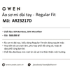 Áo Sơ Mi Nam Tay Dài Owen AR23217D Màu Kẻ Caro Xám Dáng Regular Fit - Có túi Chất Liệu Sợi Tre