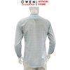 Áo Sơ mi nam tay dài Owen AR255089DT màu xám dáng suông regular fit tà lượn có túi chất liệu bamboo poly