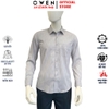 Áo sơ mi nam tay dài Owen AR260013DT màu xám dáng suông regular fit tà lượn có túi chất liệu modal polyester spandex