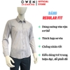Áo sơ mi nam tay dài Owen AR260013DT màu xám dáng suông regular fit tà lượn có túi chất liệu modal polyester spandex
