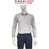 Áo sơ mi nam tay dài Owen AR260013DT màu xám dáng suông regular fit tà lượn có túi chất liệu modal polyester spandex