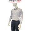 Áo sơ mi nam tay dài Owen AR260013DT màu xám dáng suông regular fit tà lượn có túi chất liệu modal polyester spandex