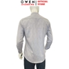 Áo sơ mi nam tay dài Owen AR260013DT màu xám dáng suông regular fit tà lượn có túi chất liệu modal polyester spandex