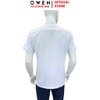 Áo sơ mi trắng nam tay ngắn Owen AB250400NT màu trắng trơn dáng suông body fit tà bằng có túi chất liệu S-Cafe