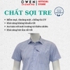 Áo Sơ Mi Nam Tay Ngắn Owen AB260024NT Xanh Kẻ Body Fit Bamboo