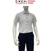 Áo Sơ Mi Nam Tay Ngắn Owen AB260025NT Trắng Kẻ Body Fit Bamboo