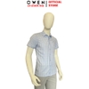 Áo Sơ Mi Nam Tay Ngắn Owen AB260053NT Xanh Nhạt Kẻ Caro Body Fit