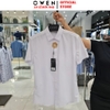 Áo sơ mi nam tay ngắn Owen AS260524NV màu trắng trơn dáng ôm slim fit tà lượn không túi chất liệu sợi sồi