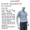 Áo sơ mi nam tay ngắn Owen AB250115NT màu trắng kẻ xanh dáng suông body fit tà bằng có túi chất liệu bamboo spandex