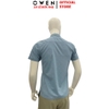 Áo Sơ Mi Nam Tay Ngắn Owen AB260043NT Xanh Đậm Họa Tiết Body Fit