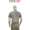 Áo Sơ Mi Nam Tay Ngắn Owen AB260114NT Xám Kẻ Body Fit Có Túi
