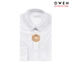 Áo sơ mi trắng nam Owen AS240103D – Slim Fit - dài tay - không túi ngực - vải sợi sồi (AS221199D -AS230329D)