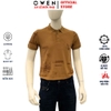 Áo Thun polo Nam Tay Ngắn Có Cổ Owen APV262004 màu nâu dáng suông body fit xẻ tà chất liệu cotton spandex