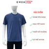 Áo Thun Nam Tay Ngắn Không Cổ Owen TSN253668 màu xanh dương dáng body fit tà bằng cổ tròn chất liệu cotton