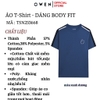 Áo Thun Nam Tay Ngắn Không Cổ Owen TSN253668 màu xanh dương dáng body fit tà bằng cổ tròn chất liệu cotton