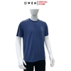 Áo Thun Nam Tay Ngắn Không Cổ Owen TSN253668 màu xanh dương dáng body fit tà bằng cổ tròn chất liệu cotton