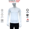 Áo thun nam Tay Ngắn Không Cổ Owen TSN260128 màu trắng dáng suông regular fit cổ tròn chất liệu cotton
