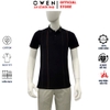Áo thun polo Nam Tay Ngắn Có Cổ Owen APV262027 màu đen dáng body fit tà bằng xẻ tà chất liệu cotton polyester spandex
